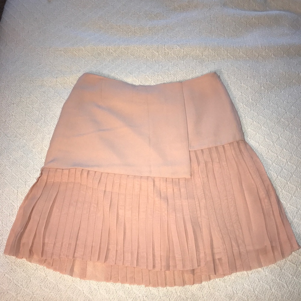 NWT Dalia Pink 1/2 Pleated Skirt